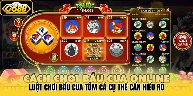 Luật chơi Bầu Cua Tôm Cá cụ thể cần hiểu rõ